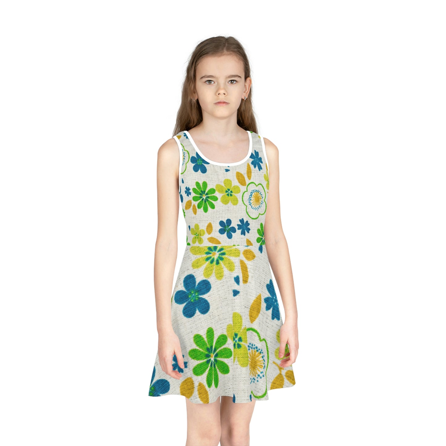 Jil A Little Girls' Sleeveless Sundress (AOP)