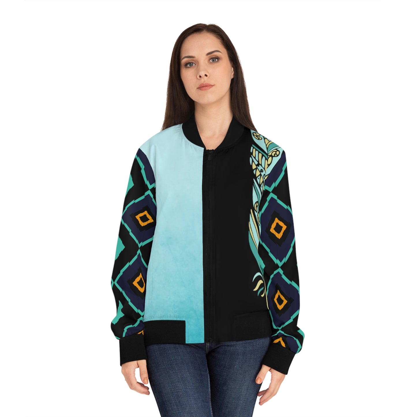 Birds of a Feather Women's Bomber Jacket (AOP)