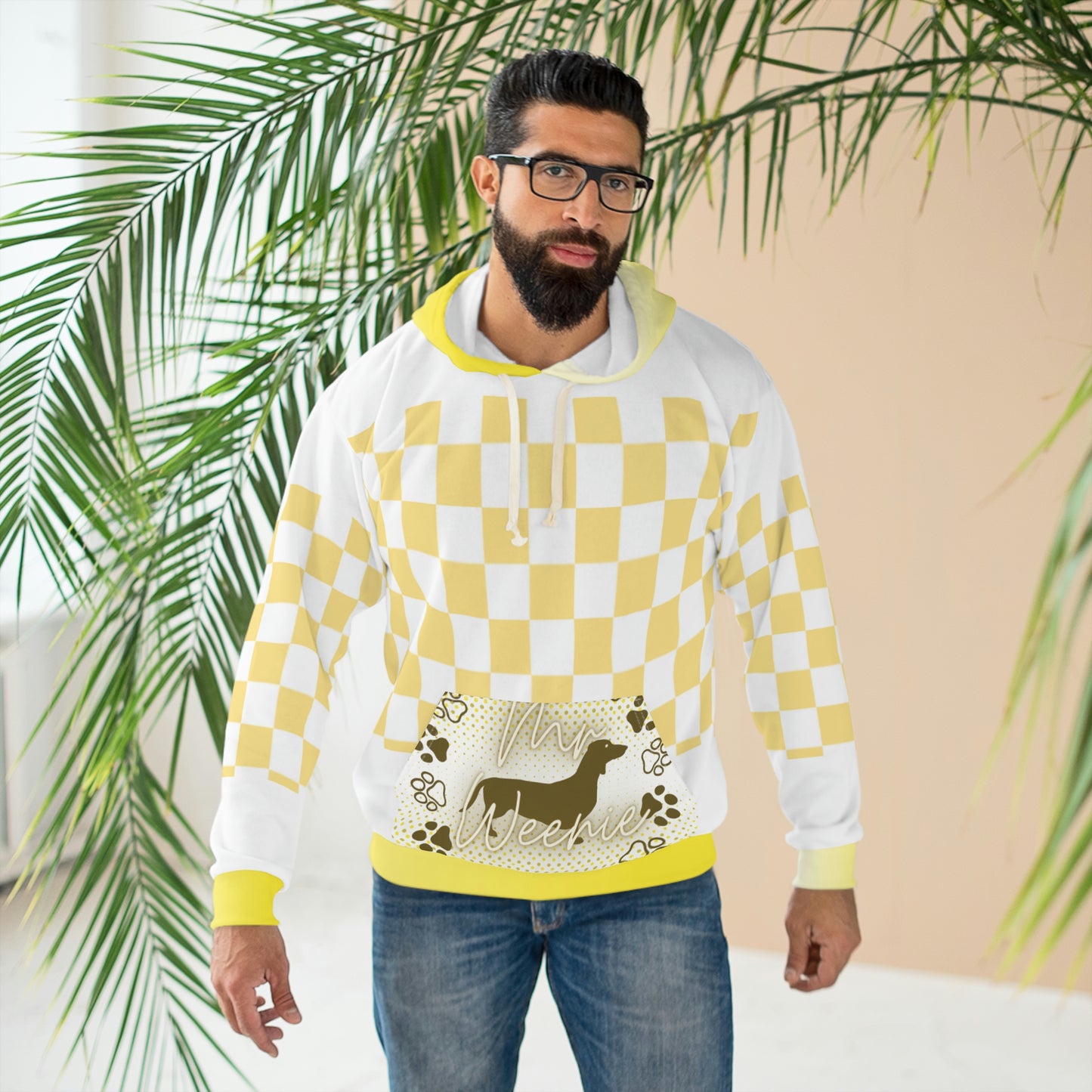 Pets Mr. Weenie AOP Unisex Pullover Hoodie