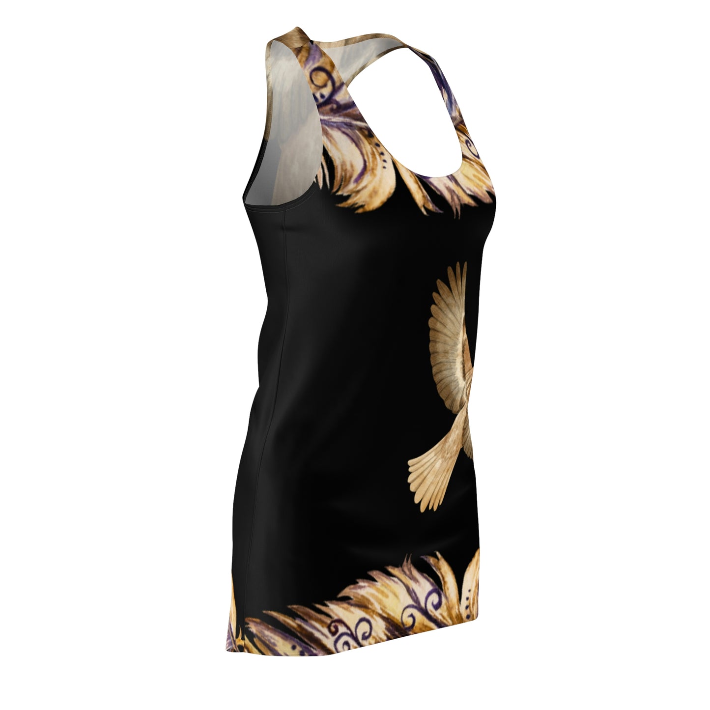 Birds of a Feather Women's Cut & Sew Racerback Dress