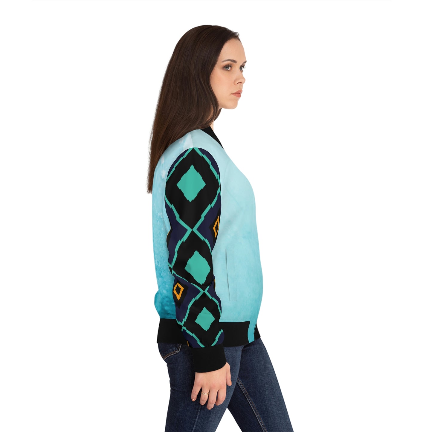 Birds of a Feather Women's Bomber Jacket (AOP)