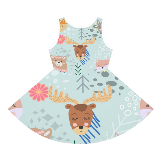 Jil A Little Girls' Sleeveless Sundress (AOP)