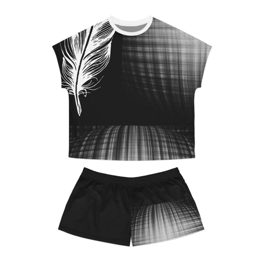 Birds of a Feather Women's Short Pajama Set (AOP)